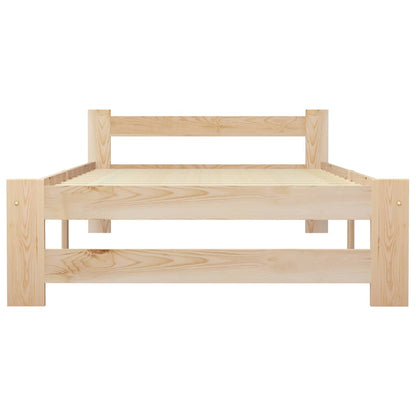 Bed Frame | Natural Wood | Solid Pine Wood, Plywood | Single | Tough