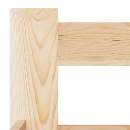 Bed Frame | Natural Wood | Solid pine wood, Plywood | Double | Durable