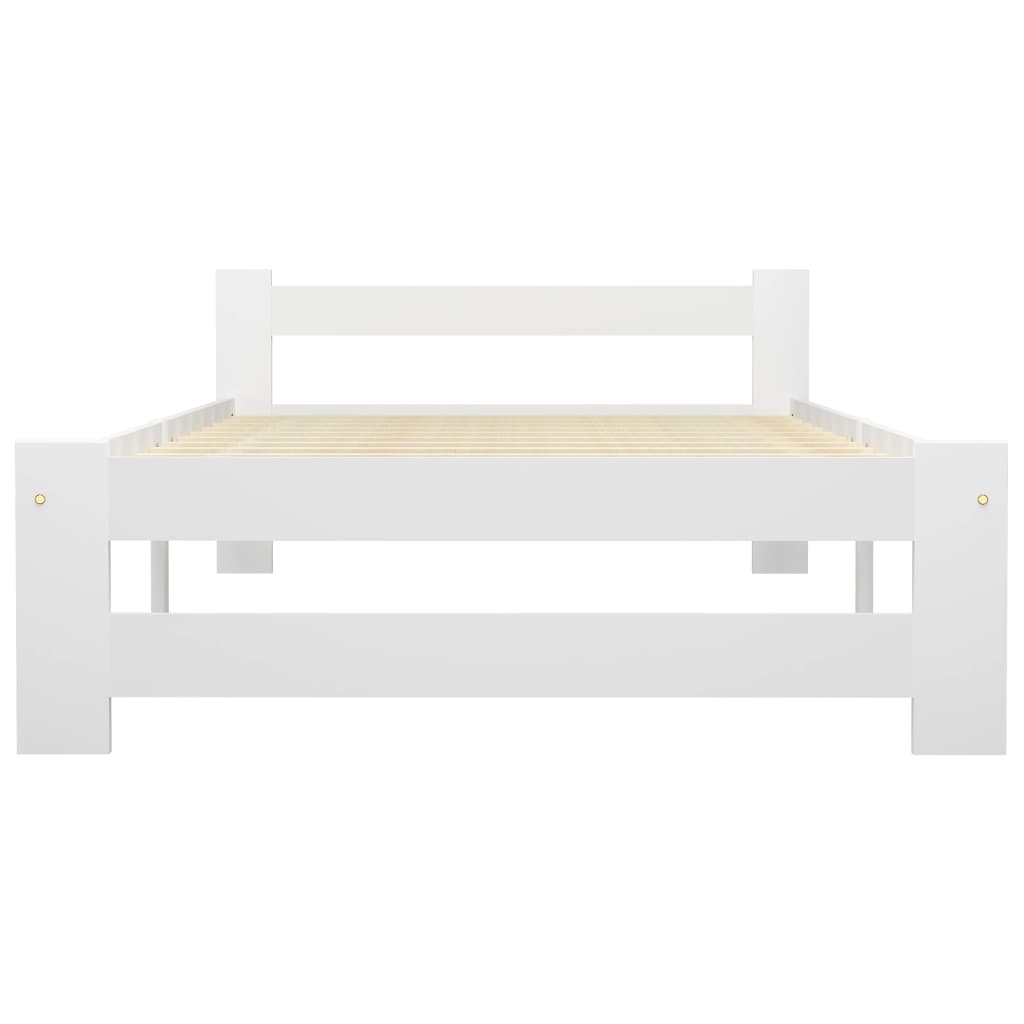 Bed Frame | White | Solid pine wood, plywood | Single | Durable