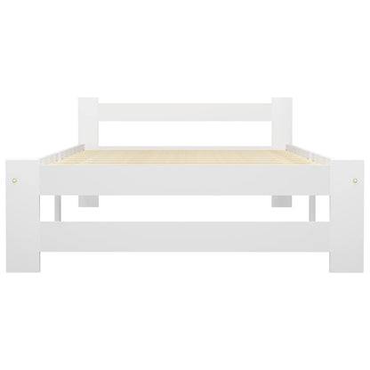 Bed Frame | White | Solid pine wood, plywood | Single | Durable