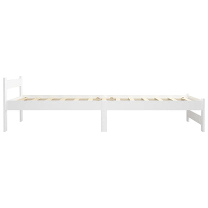 Bed Frame | White | Solid pine wood, plywood | Single | Durable