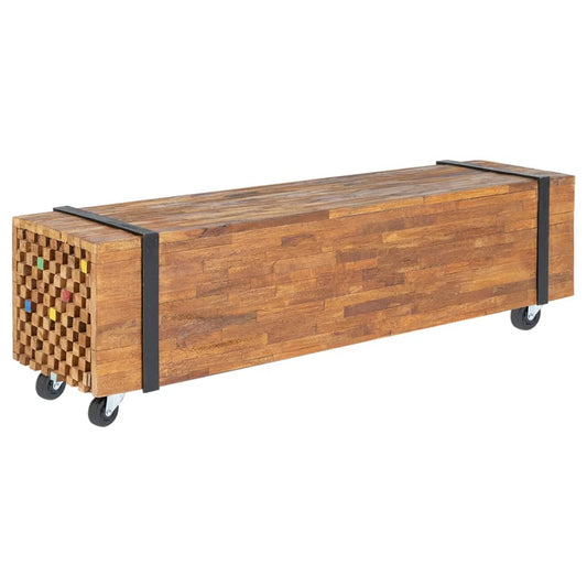Tv Stand | Natural Teak | Solid Teak Wood | Medium | Tv Stand