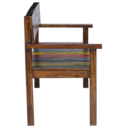vidaXL Dining Chair Set of 4 Multicolour Solid reclaimed wood Standard