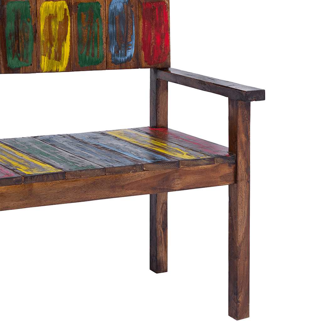vidaXL Dining Chair Set of 4 Multicolour Solid reclaimed wood Standard