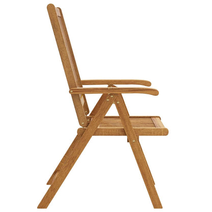 Folding Patio Chairs 4 pcs Solid Acacia Wood