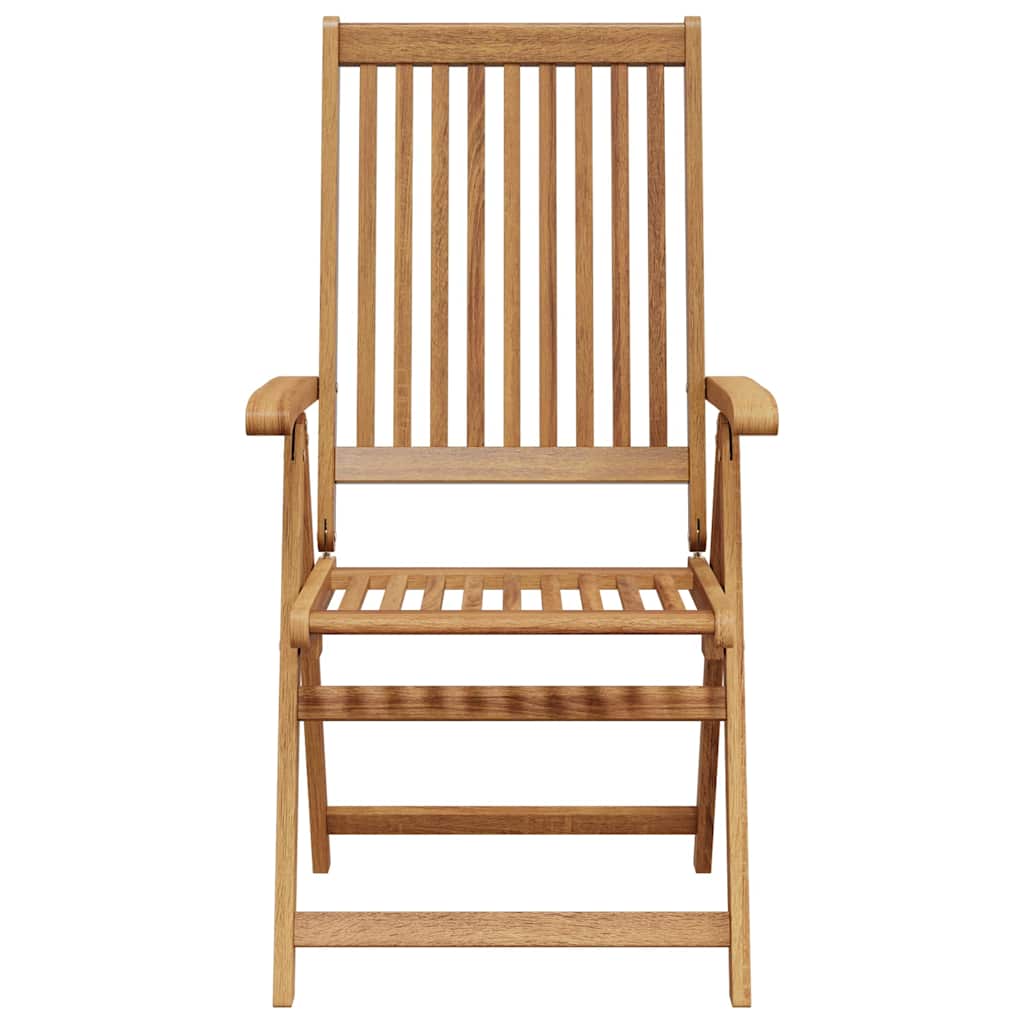 Folding Patio Chairs 6 pcs Solid Acacia Wood