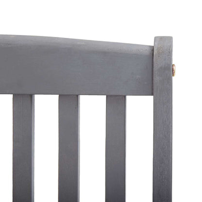 Outdoor Chair | Set of 6 | Grey | Solid Acacia wood | Standard | Foldable