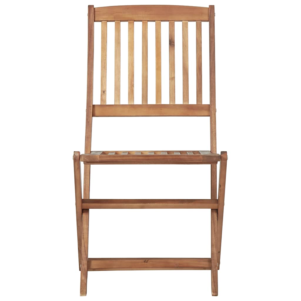 Garden Chair | Set of 6 | Natural wood | Solid acacia wood | Large