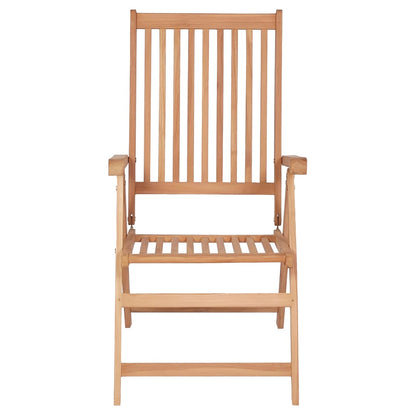 Reclining Patio Chairs 4 pcs Solid Teak Wood