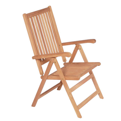 Reclining Patio Chairs 4 pcs Solid Teak Wood