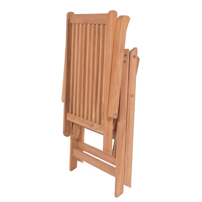 Reclining Patio Chairs 4 pcs Solid Teak Wood