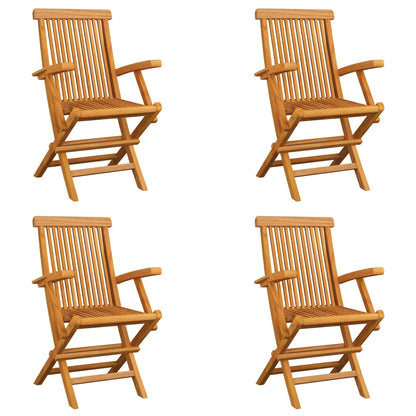 Garden Chair | Set of 4 | Teak | Solid Teak Wood | Standard | Foldable