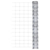 Garden Fence Galvanised Steel 50x1.25 m Silver