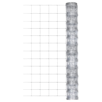 Garden Fence Galvanised Steel 50x1.25 m Silver