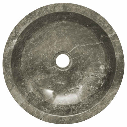 Sink Grey Ø40x12 cm Marble