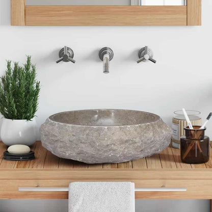 Sink Grey Ø40x12 cm Marble