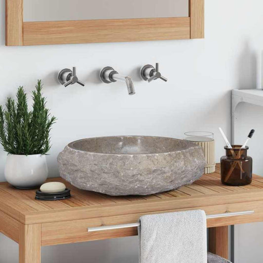 Sink Grey Ø40x12 cm Marble