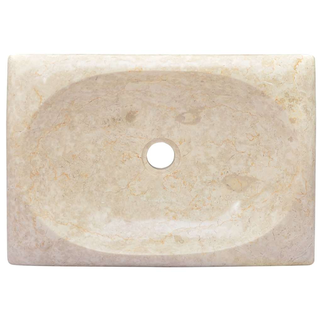 Sink Cream 50x35x10 cm Marble