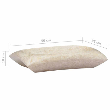 Sink Cream 50x35x10 cm Marble