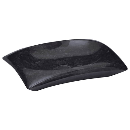 Sink Black 50x35x10 cm Marble
