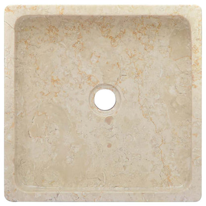 Sink Cream 40x40x10 cm Marble