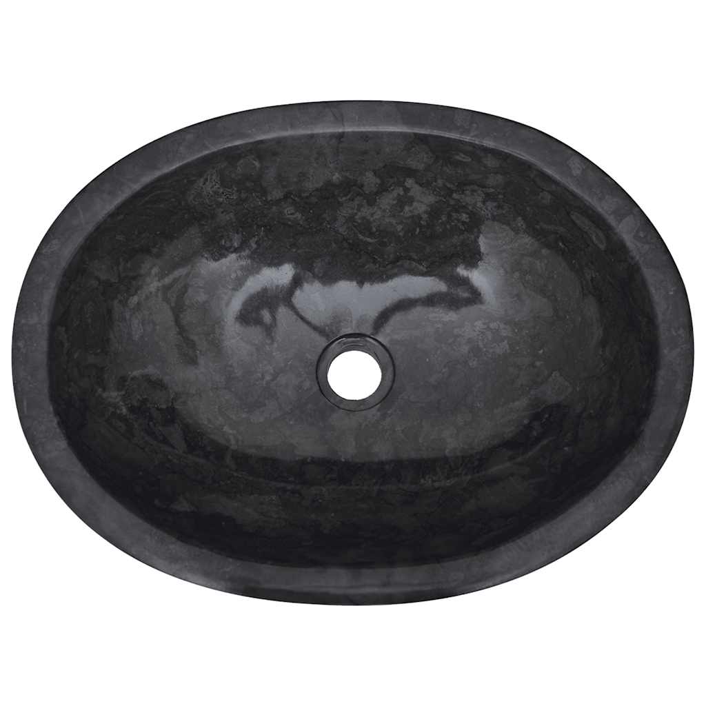 Sink Black 20.9"x15.7"x5.9" Marble