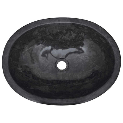 Sink Black 20.9"x15.7"x5.9" Marble