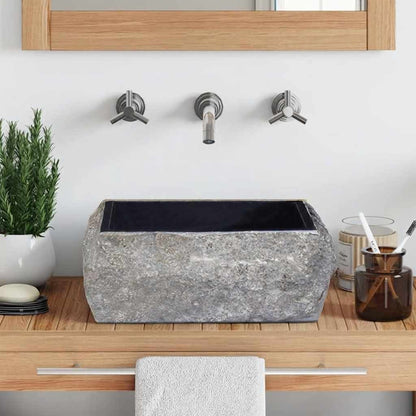 Sink Black 30x30x13 cm Marble