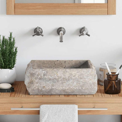 Sink Grey 30x30x13 cm Marble