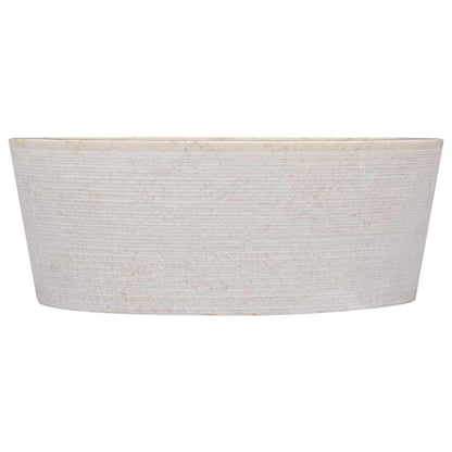 Sink Cream Ø40x15 cm Marble