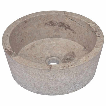 Sink Grey Ø40x15 cm Marble