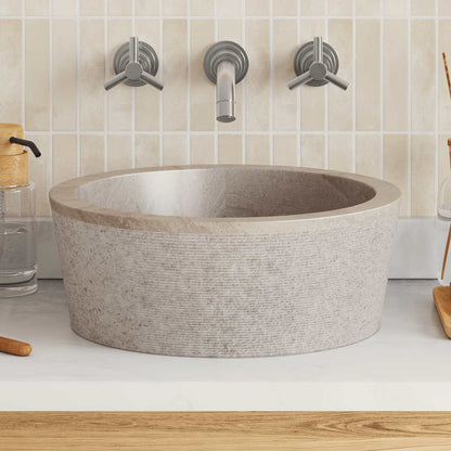 Sink Grey Ø40x15 cm Marble