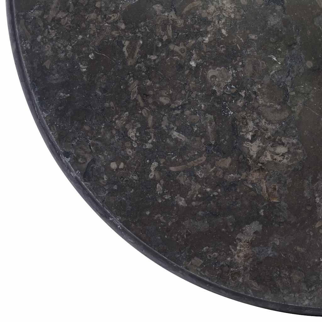 Table Top | Black | Marble | Ø50x2.5 cm | Durable | Table Top | Round