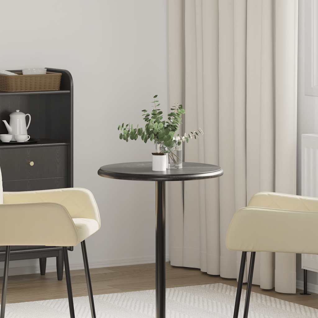 Table Top | Black | Marble | Ø50x2.5 cm | Durable | Table Top | Round