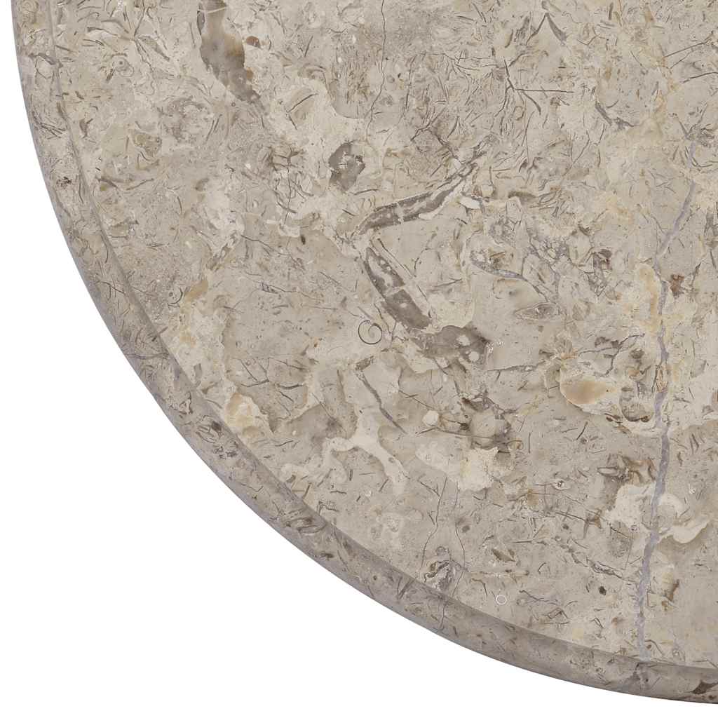 Table Top | Grey | Marble | 50 cm diameter |  Durable | Table Top | Round