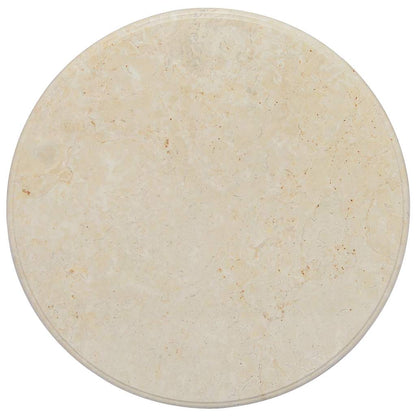 Table Top | Cream | Marble | 60 x 2.5 cm | Durable | Table Top | Circular