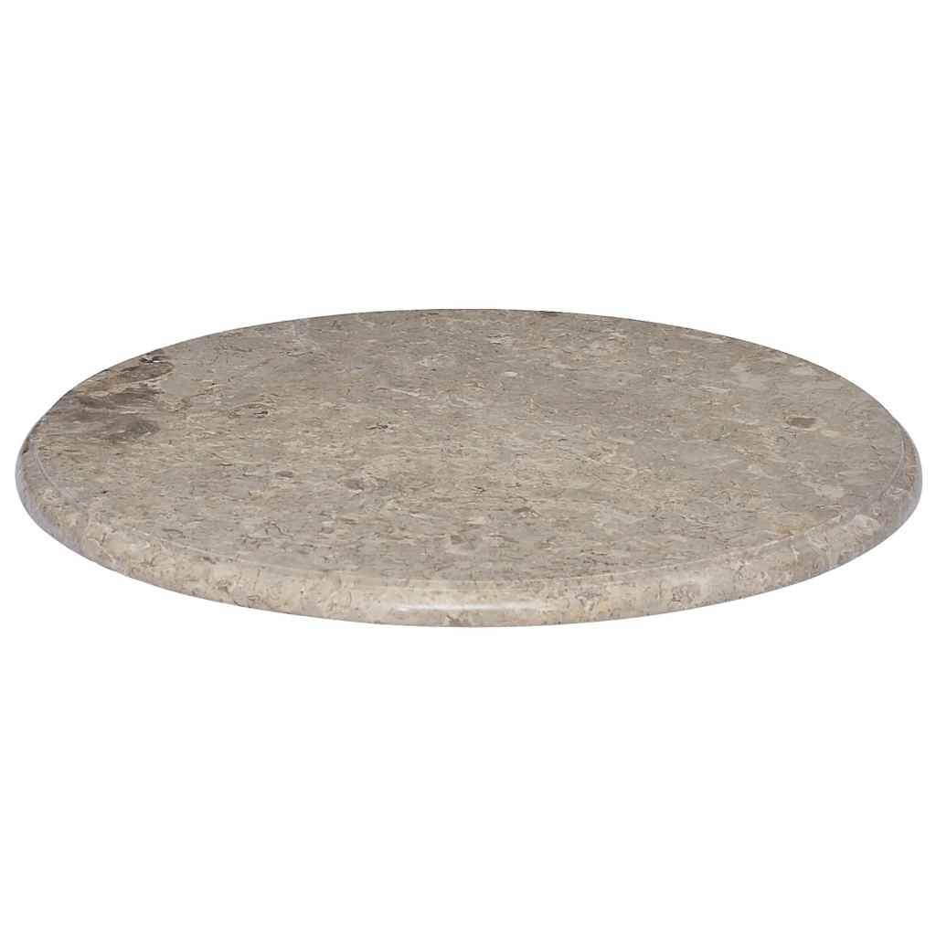Table Top Grey Ø60x2.5 cm Marble