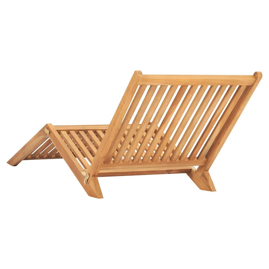 Sun Lounger | Teak | Teak hardwood | Standard | Collapsible | Sun Lounger