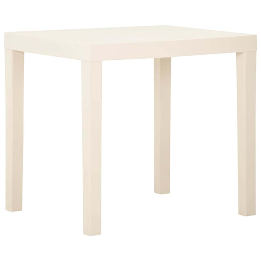 Garden Table | White | Plastic | Standard | Lightweight | Rectangular