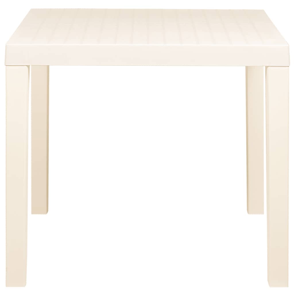 Garden Table White 79x65x72 cm Plastic
