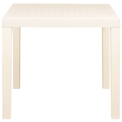 Garden Table White 79x65x72 cm Plastic