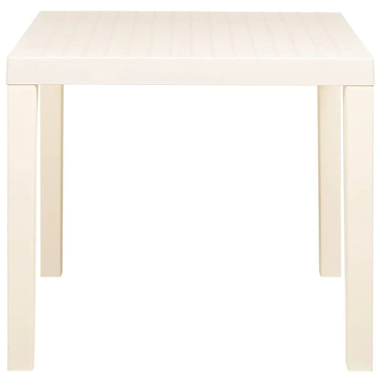 Garden Table | White | Plastic | Standard | Lightweight | Rectangular