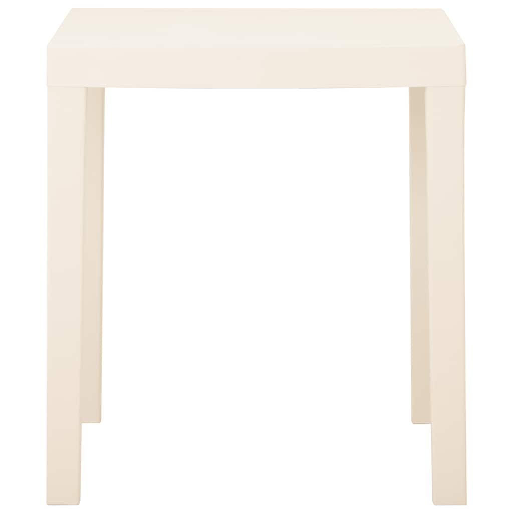 Garden Table White 79x65x72 cm Plastic