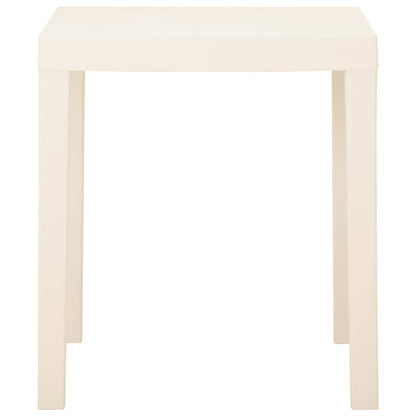 Garden Table White 79x65x72 cm Plastic
