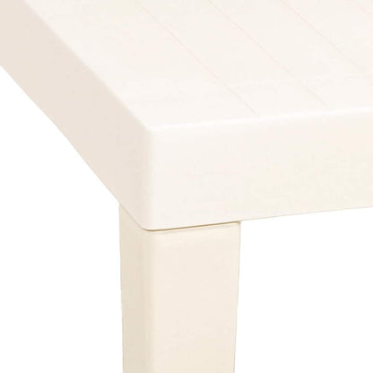 Garden Table White 79x65x72 cm Plastic