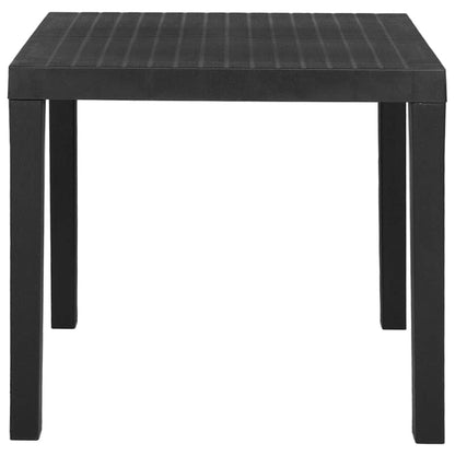 Garden Table Grey 79x65x72 cm Plastic