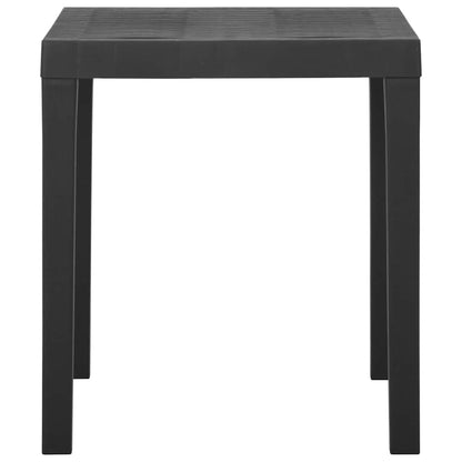 Garden Table Grey 79x65x72 cm Plastic