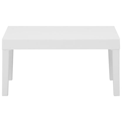Lounge Table | White | Plastic | Small | Durable | Lounge Table | Square