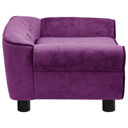 Dog Sofa Burgundy 72x45x30 cm Plush