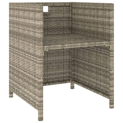 6 Piece Patio Dining Set with Cushions Poly Rattan Beige